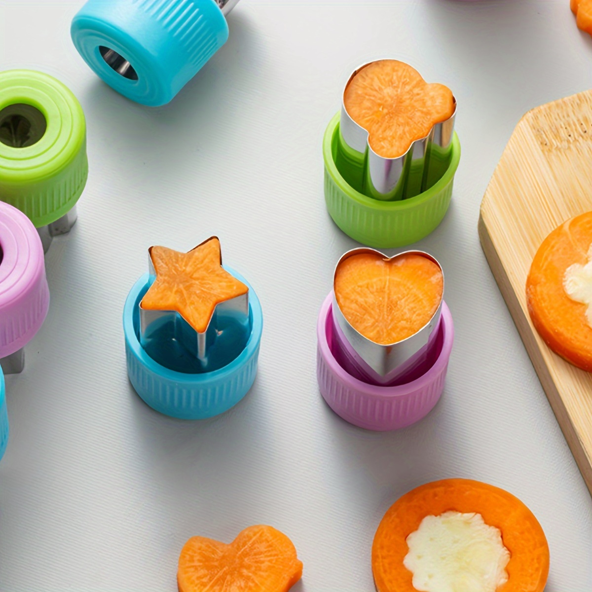 Kitchen Gadgets Products - Star Heart Shape Vegetables Cutter Plastic