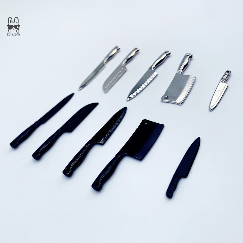1/12 Dollhouse Mini Knives Mod - Kitchen Gadgets Products บทวิจารณ์และราคา