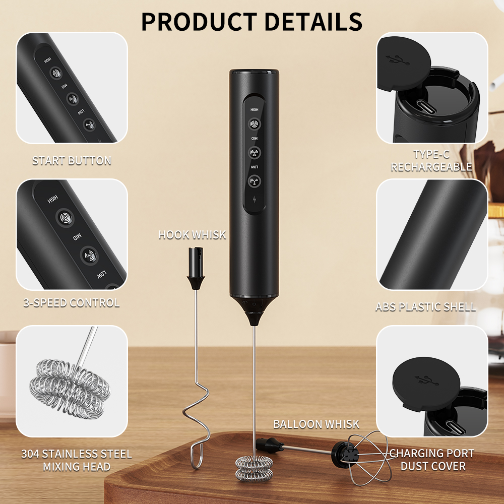 3 in 1 Electric Handheld Milk  - Kitchen Gadgets Products บทวิจารณ์และราคา