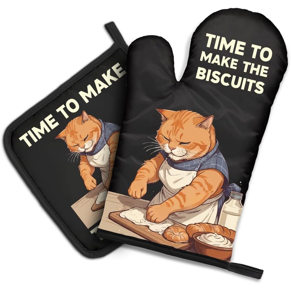 The Biscuits Funny Cat Oven Mi - Kitchen Gadgets For Dad บทวิจารณ์และราคา