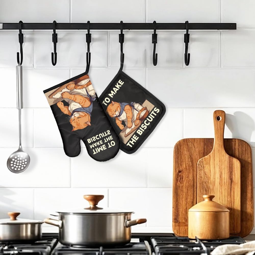 The Biscuits Funny Cat Oven Mi - Kitchen Gadgets For Dad บทวิจารณ์และราคา