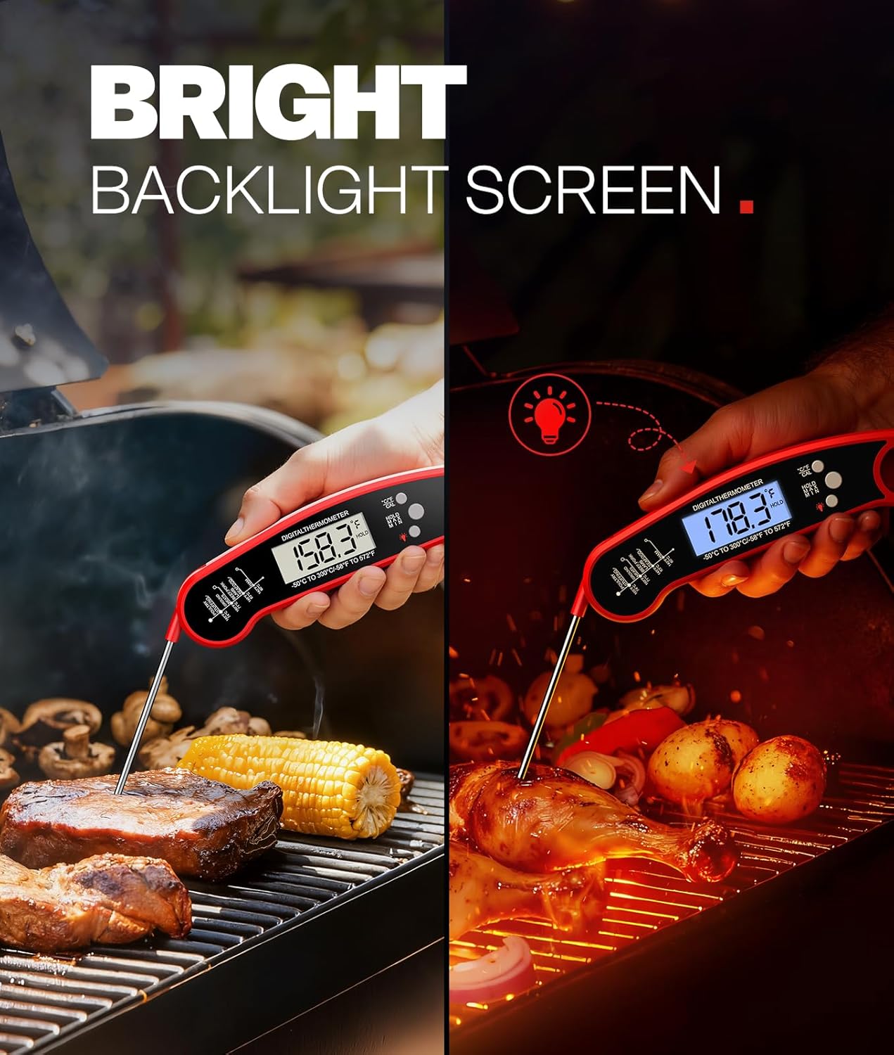 Meat Thermometer Digital – Ins - Kitchen Gadgets For Dad บทวิจารณ์และราคา